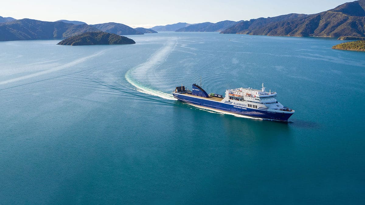Bluebridge ferry will get your campervan from the North Island to the South Island of New Zealand
