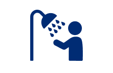 Free solar shower & snow chains