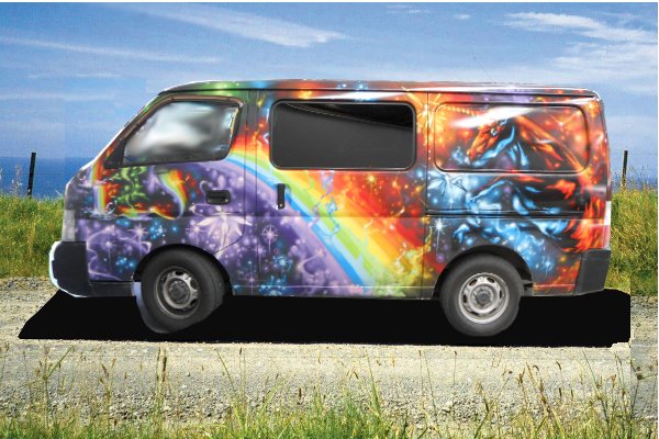 Rainbow Unicorn Campervan