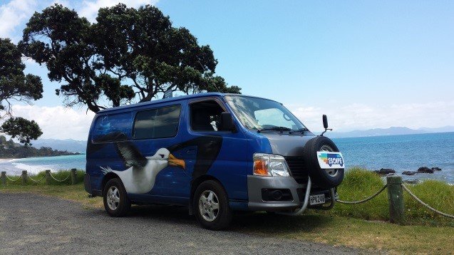 campervan at beach