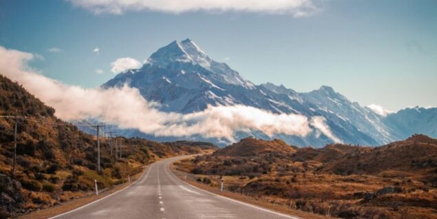 road to mount cook new zealand 1